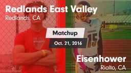 Matchup: Redlands East Valley vs. Eisenhower  2016