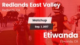 Matchup: Redlands East Valley vs. Etiwanda  2017