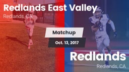 Matchup: Redlands East Valley vs. Redlands  2017