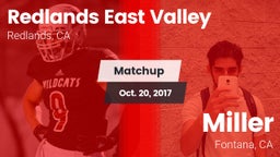 Matchup: Redlands East Valley vs. Miller  2017