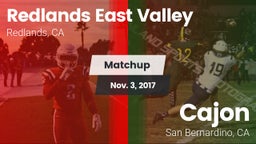 Matchup: Redlands East Valley vs. Cajon  2017