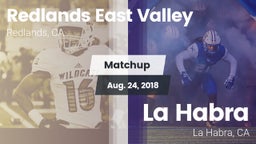 Matchup: Redlands East Valley vs. La Habra  2018