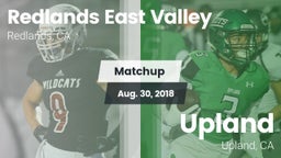 Matchup: Redlands East Valley vs. Upland  2018