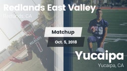 Matchup: Redlands East Valley vs. Yucaipa  2018