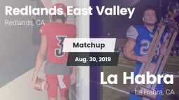 Matchup: Redlands East Valley vs. La Habra  2019