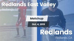 Matchup: Redlands East Valley vs. Redlands  2019