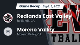 Recap: Redlands East Valley  vs. Moreno Valley  2021
