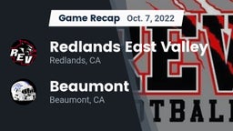 Recap: Redlands East Valley  vs. Beaumont  2022