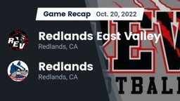 Recap: Redlands East Valley  vs. Redlands  2022