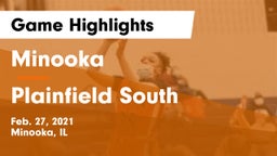 Minooka  vs Plainfield South  Game Highlights - Feb. 27, 2021