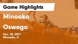 Minooka  vs Oswego  Game Highlights - Dec. 28, 2021