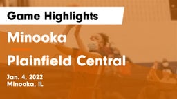 Minooka  vs Plainfield Central Game Highlights - Jan. 4, 2022