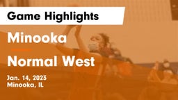 Minooka  vs Normal West  Game Highlights - Jan. 14, 2023