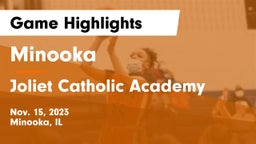 Minooka  vs Joliet Catholic Academy  Game Highlights - Nov. 15, 2023