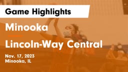 Minooka  vs Lincoln-Way Central  Game Highlights - Nov. 17, 2023