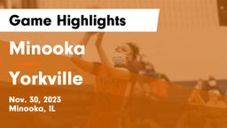 Minooka  vs Yorkville  Game Highlights - Nov. 30, 2023