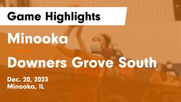Minooka  vs Downers Grove South  Game Highlights - Dec. 20, 2023
