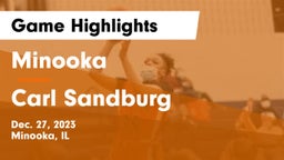 Minooka  vs Carl Sandburg  Game Highlights - Dec. 27, 2023