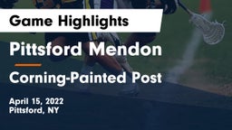 Pittsford Mendon vs Corning-Painted Post  Game Highlights - April 15, 2022