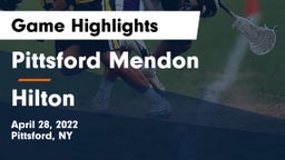 Pittsford Mendon vs Hilton  Game Highlights - April 28, 2022