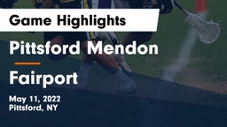 Pittsford Mendon vs Fairport  Game Highlights - May 11, 2022