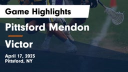 Pittsford Mendon vs Victor  Game Highlights - April 17, 2023