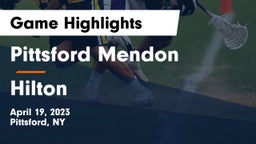 Pittsford Mendon vs Hilton  Game Highlights - April 19, 2023