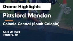 Pittsford Mendon  vs Colonie Central  (South Colonie) Game Highlights - April 20, 2024