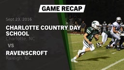 Recap: Charlotte Country Day School vs. Ravenscroft  2016