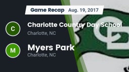 Recap: Charlotte Country Day School vs. Myers Park  2017