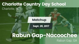Matchup: Charlotte Country vs. Rabun Gap-Nacoochee  2017