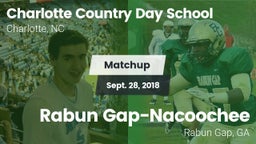 Matchup: Charlotte Country vs. Rabun Gap-Nacoochee  2018