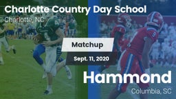 Matchup: Charlotte Country vs. Hammond  2020