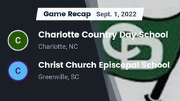 Recap: Charlotte Country Day School vs. Christ Church Episcopal School 2022