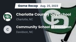 Recap: Charlotte Country Day School vs. Community School of Davidson 2023