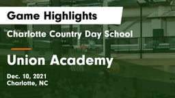 Charlotte Country Day School vs Union Academy  Game Highlights - Dec. 10, 2021