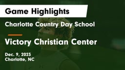 Charlotte Country Day School vs Victory Christian Center  Game Highlights - Dec. 9, 2023