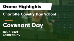 Charlotte Country Day School vs Covenant Day  Game Highlights - Oct. 1, 2020