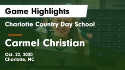 Charlotte Country Day School vs Carmel Christian  Game Highlights - Oct. 22, 2020