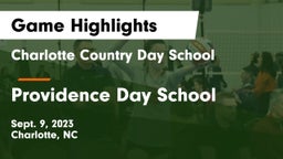 Charlotte Country Day School vs Providence Day School Game Highlights - Sept. 9, 2023