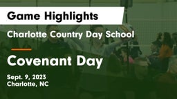 Charlotte Country Day School vs Covenant Day  Game Highlights - Sept. 9, 2023