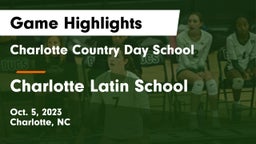 Charlotte Country Day School vs Charlotte Latin School Game Highlights - Oct. 5, 2023
