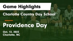 Charlotte Country Day School vs Providence Day  Game Highlights - Oct. 12, 2023