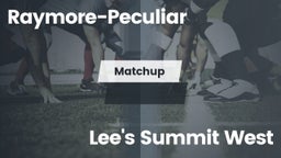 Matchup: Raymore-Peculiar vs. Lee's Summit West  2016
