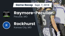 Recap: Raymore-Peculiar  vs. Rockhurst  2018
