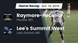 Recap: Raymore-Peculiar  vs. Lee's Summit West  2018