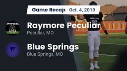 Recap: Raymore Peculiar  vs. Blue Springs  2019