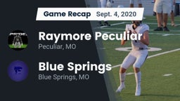 Recap: Raymore Peculiar  vs. Blue Springs  2020