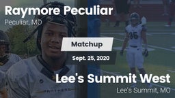 Matchup: Raymore-Peculiar vs. Lee's Summit West  2020