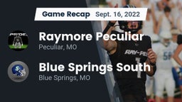 Recap: Raymore Peculiar  vs. Blue Springs South  2022